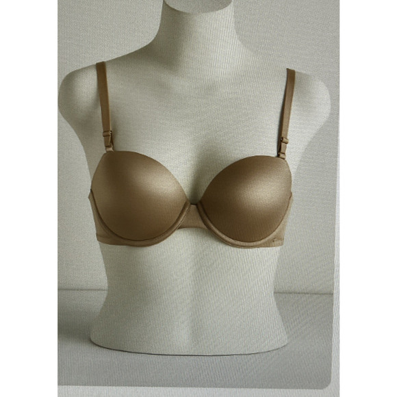 Victoria's Secret Women's 34A Tan Strapless Convertible Bra Multiway very sexy - Picture 1 of 14